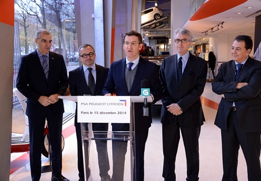 A Dirección de PSA comunica a Feijóo en París que os novos vehículos K9 se fabricarán en Vigo